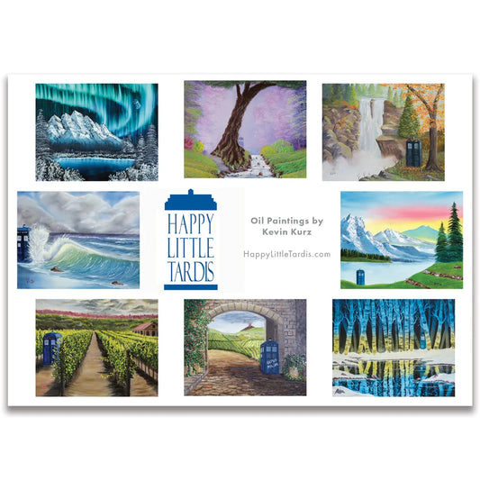 Happy Little Tardis Set of 8