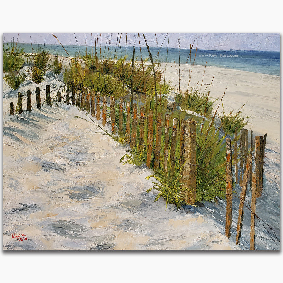 Beach with a Palette Knife