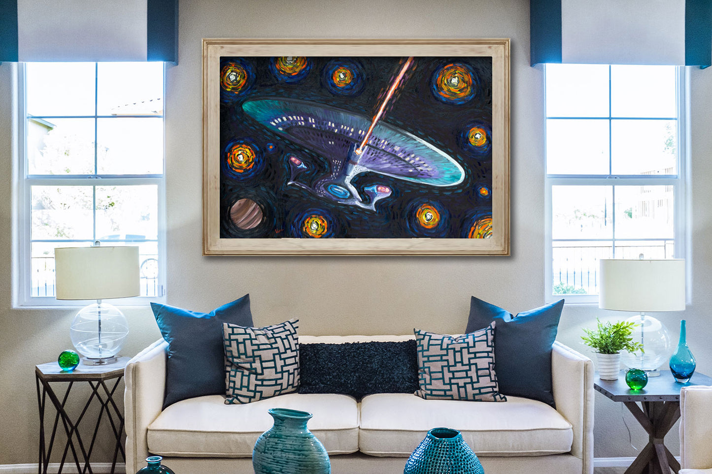 Enterprise in a Starry Night