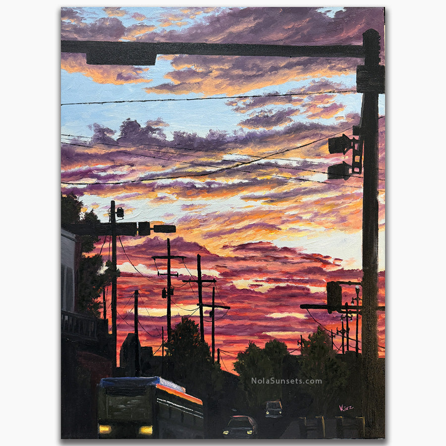 Sunset on St. Claude